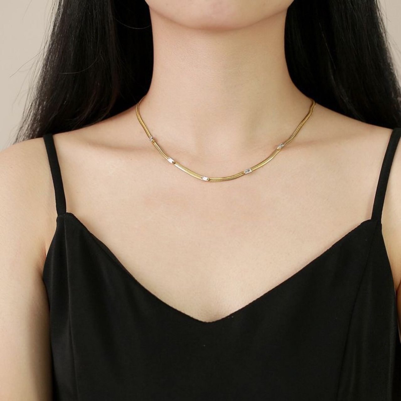 Crystal Vintage Necklace - view 3