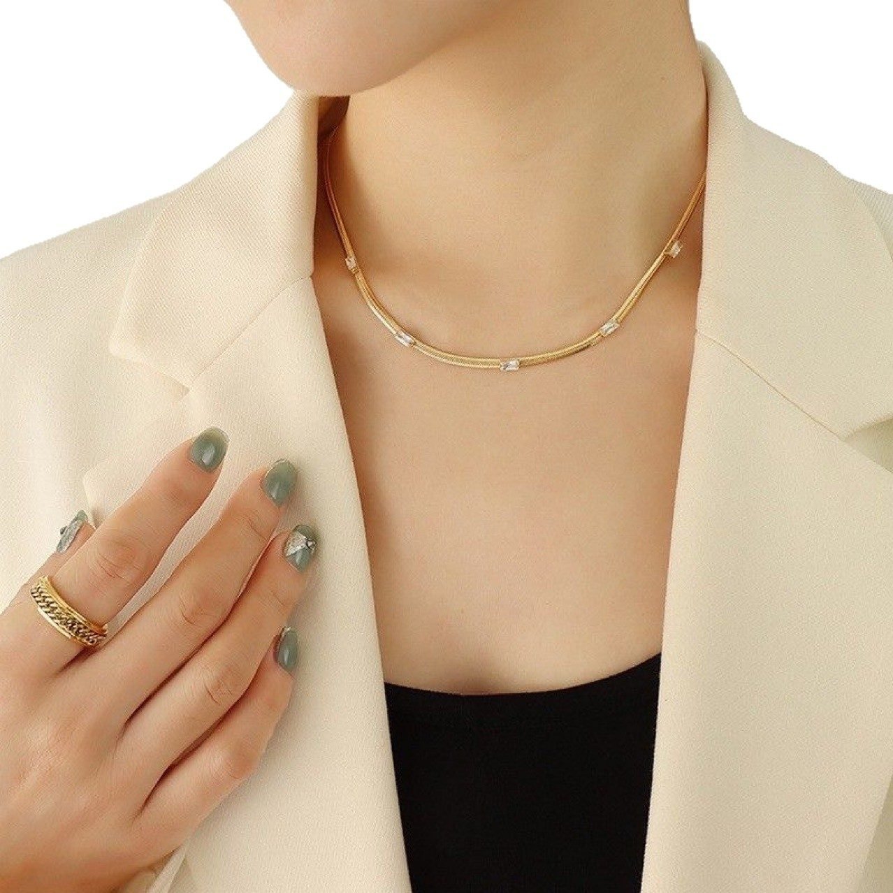 Crystal Vintage Necklace - view 5
