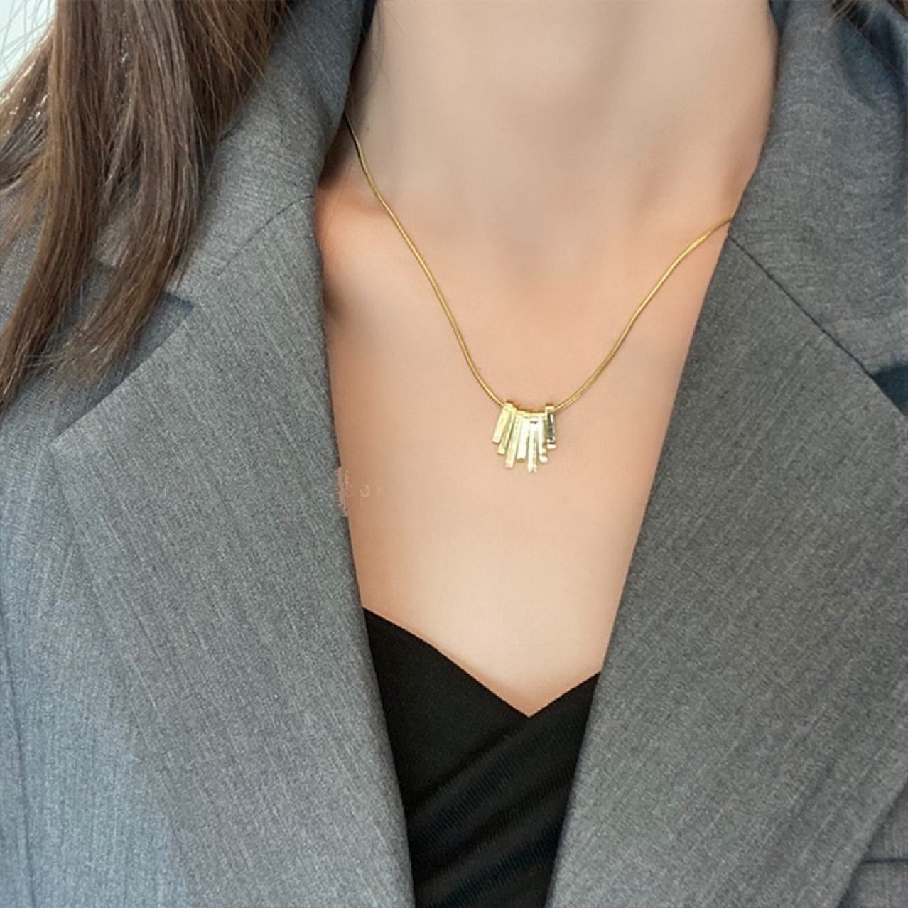 Sculptural Pendant Necklace - view 3