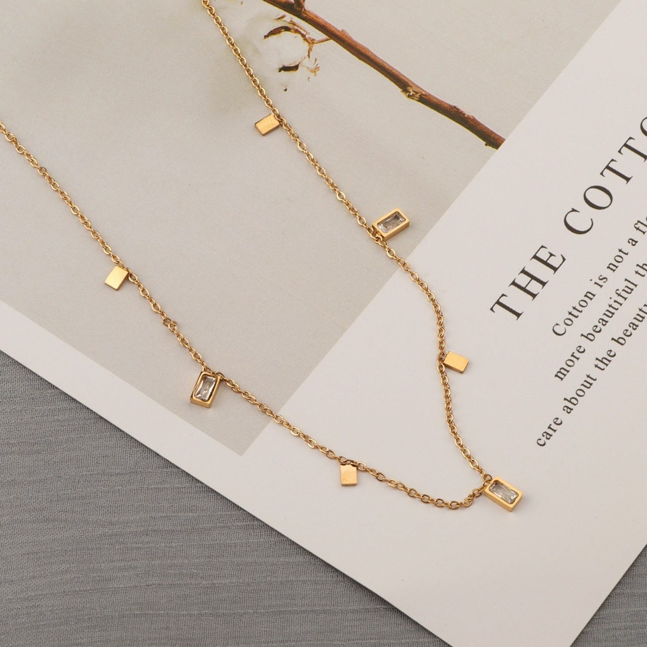 Crystal Tassel Necklace - view 2