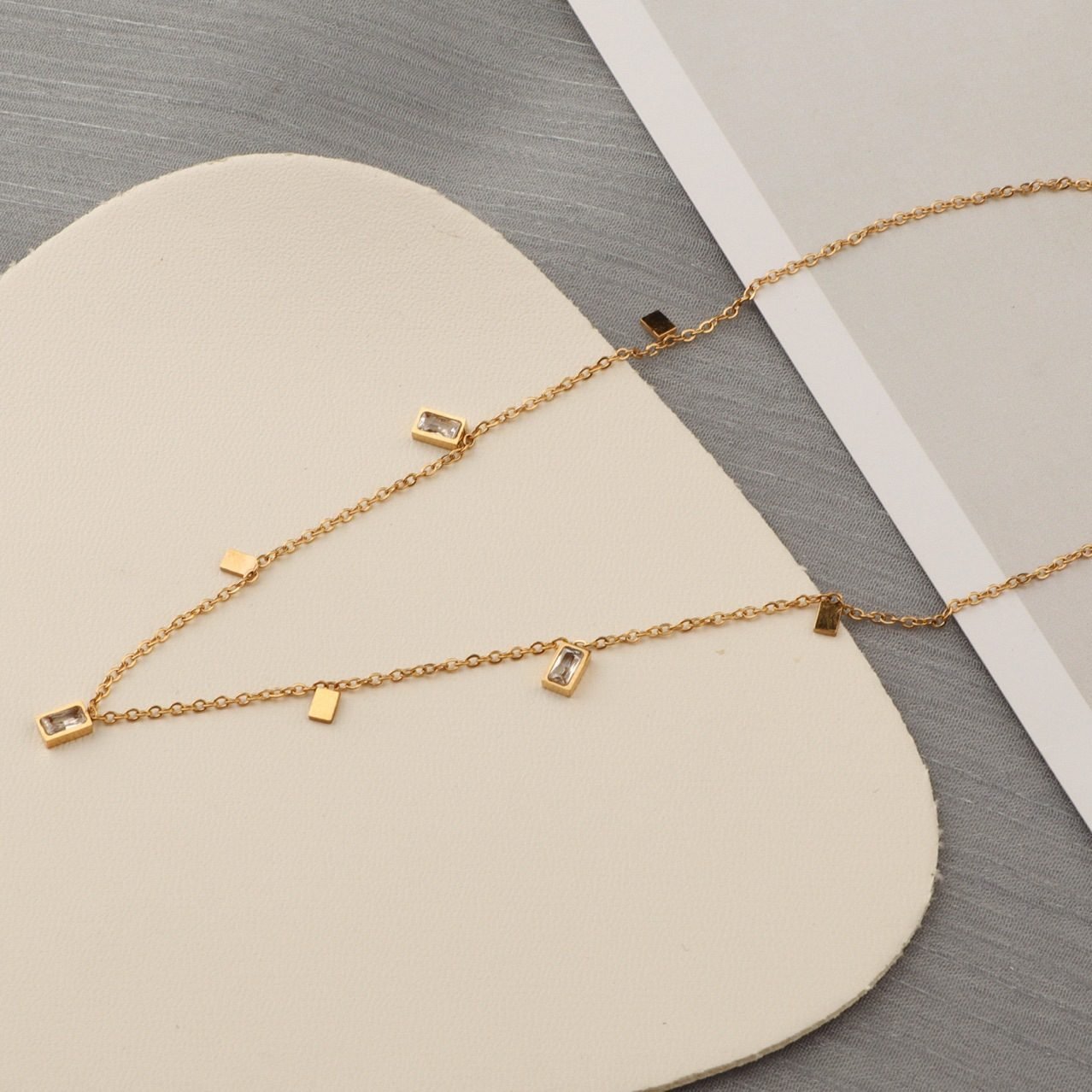 Crystal Tassel Necklace - view 5