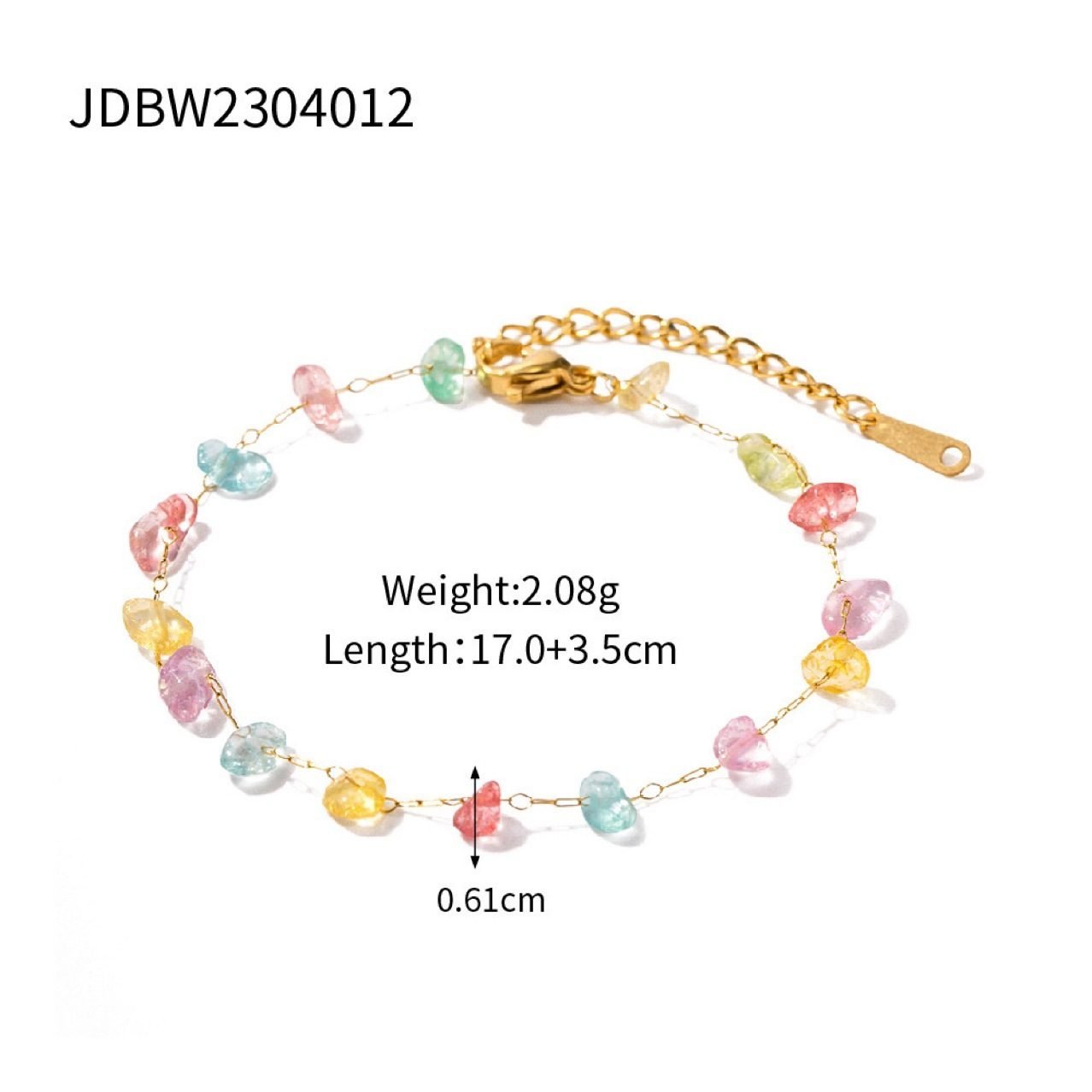 Gemstone Colorful Beaded Necklace - view 5