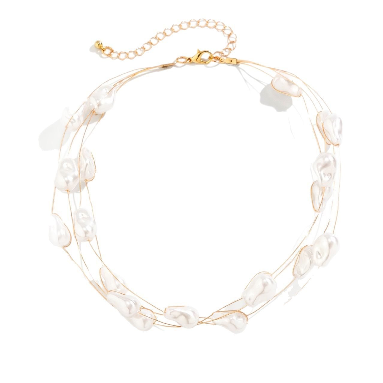 Pearl Baroque Beaded Necklace - view 4