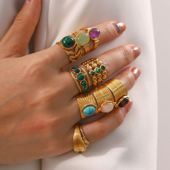 Natural Stone Ring No. 006
